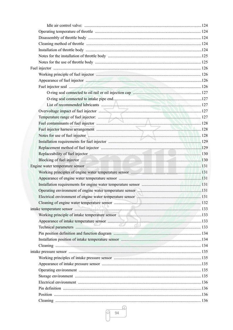 Benelli Leoncino 250 Service Manual service manual preview page 9
