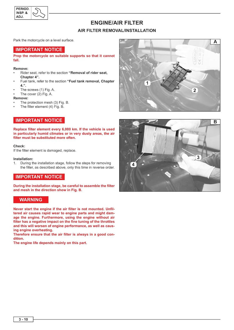 Benelli Leoncino 500 Service Manual service manual preview page 3