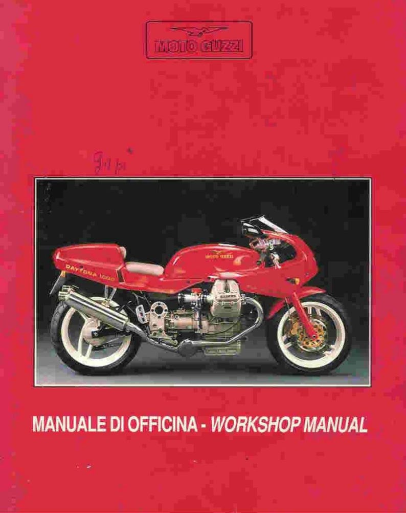Moto Guzzi Daytona 1000 Service Manual service manual preview page 2