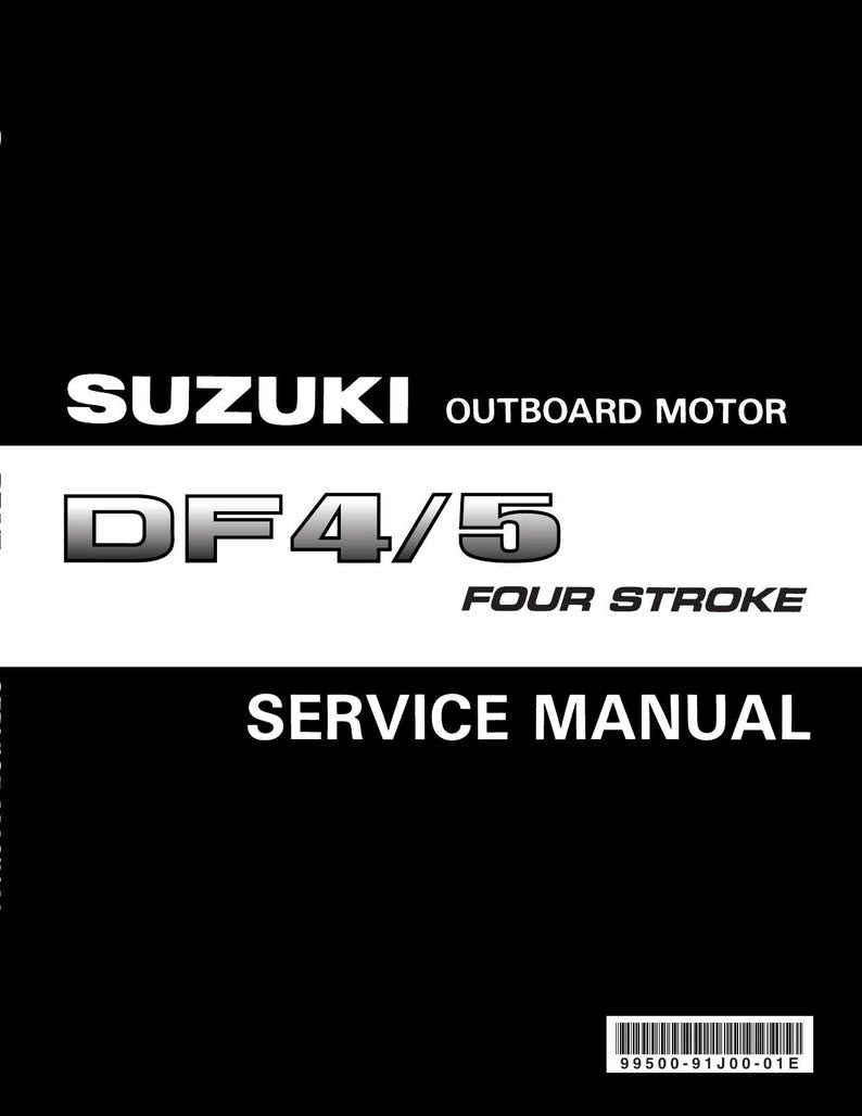 Suzuki DF4 DF5 Outboard Motor Service Manual service manual preview page 2