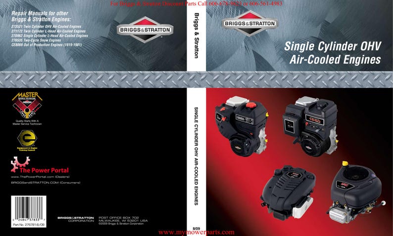 Briggs Stratton Single Cylinder OHV Service Manual 2009-2013 Small Engine service manual preview page 2