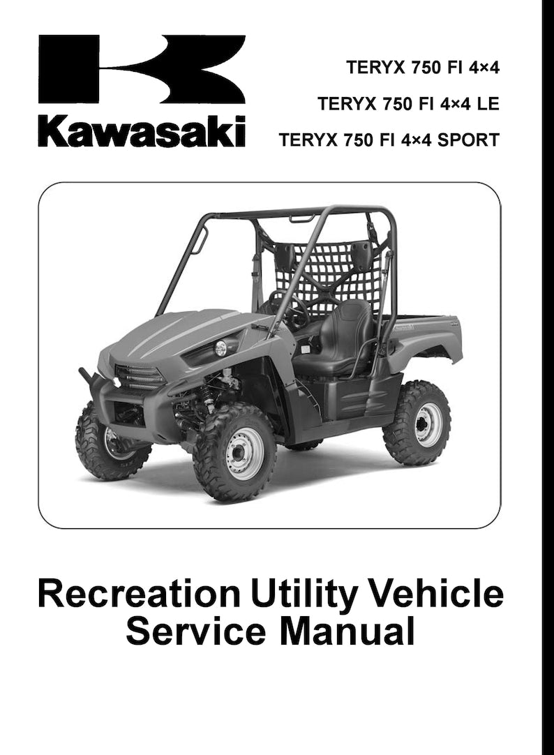 Kawasaki Teryx 750 Service Manual service manual preview page 2