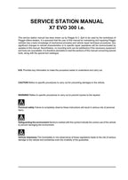 Piaggio X7 EVO 300 ie Service Manual 2008-2012 Scooter service manual preview page 7