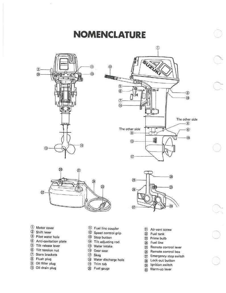 Suzuki DT40 Outboard Service Manual service manual preview page 8
