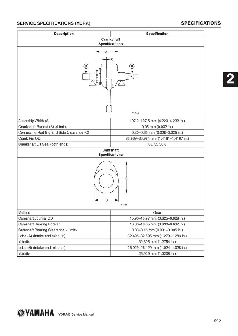 Yamaha YDRA YDRE Golf Car Service Manual 2016-2020 Golf Cart service manual preview page 10
