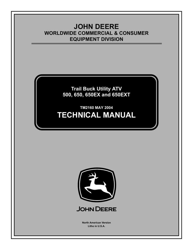 John Deere Trail Buck 500 650 Service Manual service manual preview page 2