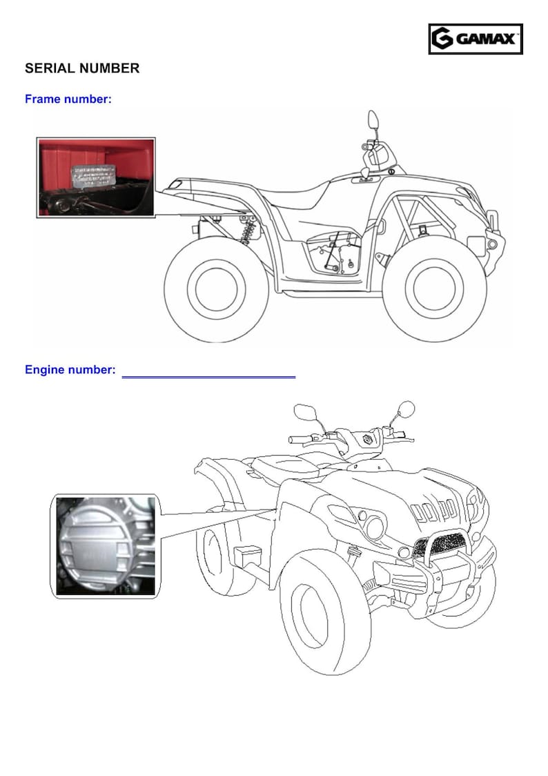 Gamax AX600 600LX Service Manual 2015-2019 ATV Repair service manual preview page 8