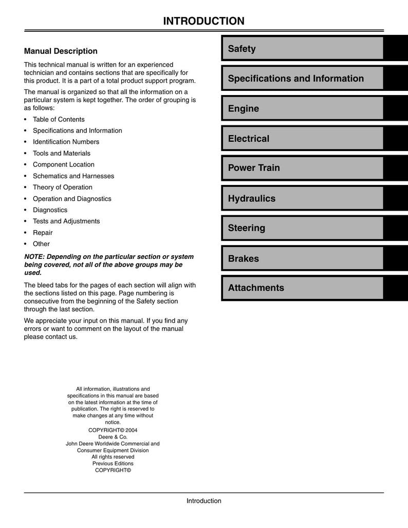John Deere 3225C 3235C 3245C Fairway Mower Service Manual service manual preview page 6