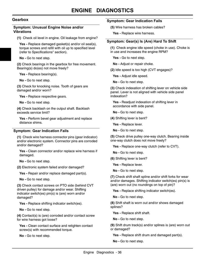 John Deere Trail Buck 500 650 Service Manual service manual preview page 9