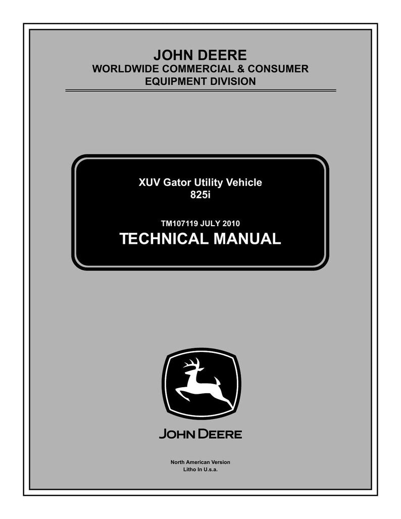 John Deere Gator XUV 825i Service Manual service manual preview page 2