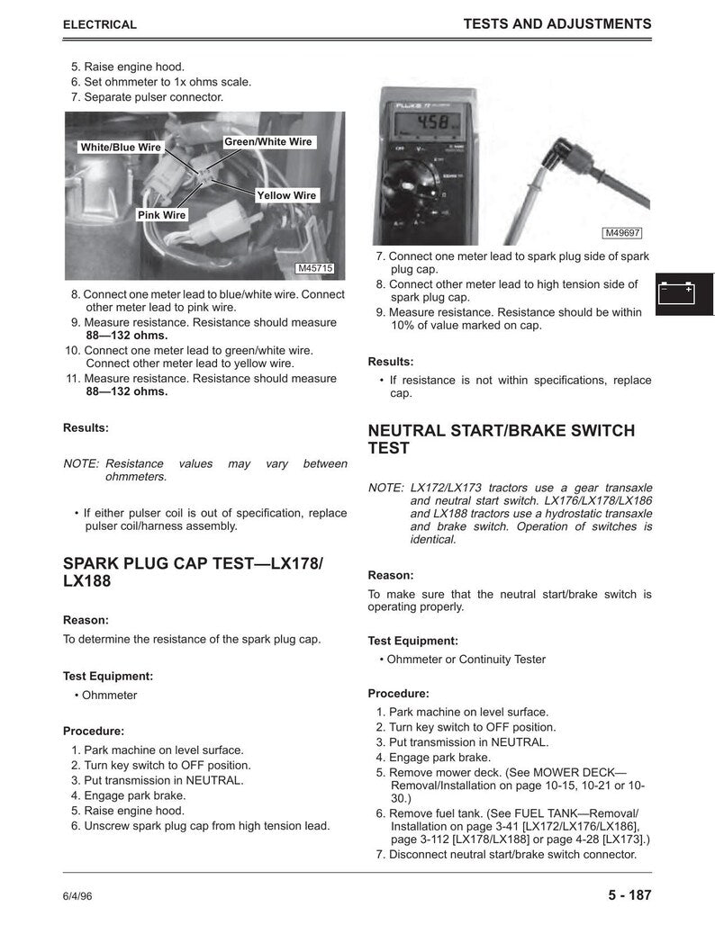 John Deere LX172 LX173 LX176 lx178 lx186 lx188 Service Manual service manual preview page 4