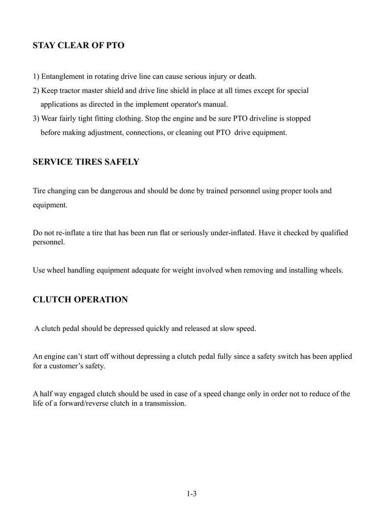 TYM T754 Power Shuttle Service Manual service manual preview page 9
