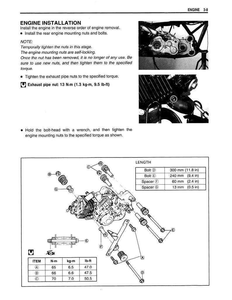 Suzuki King Quad 300 Service Manual service manual preview page 3