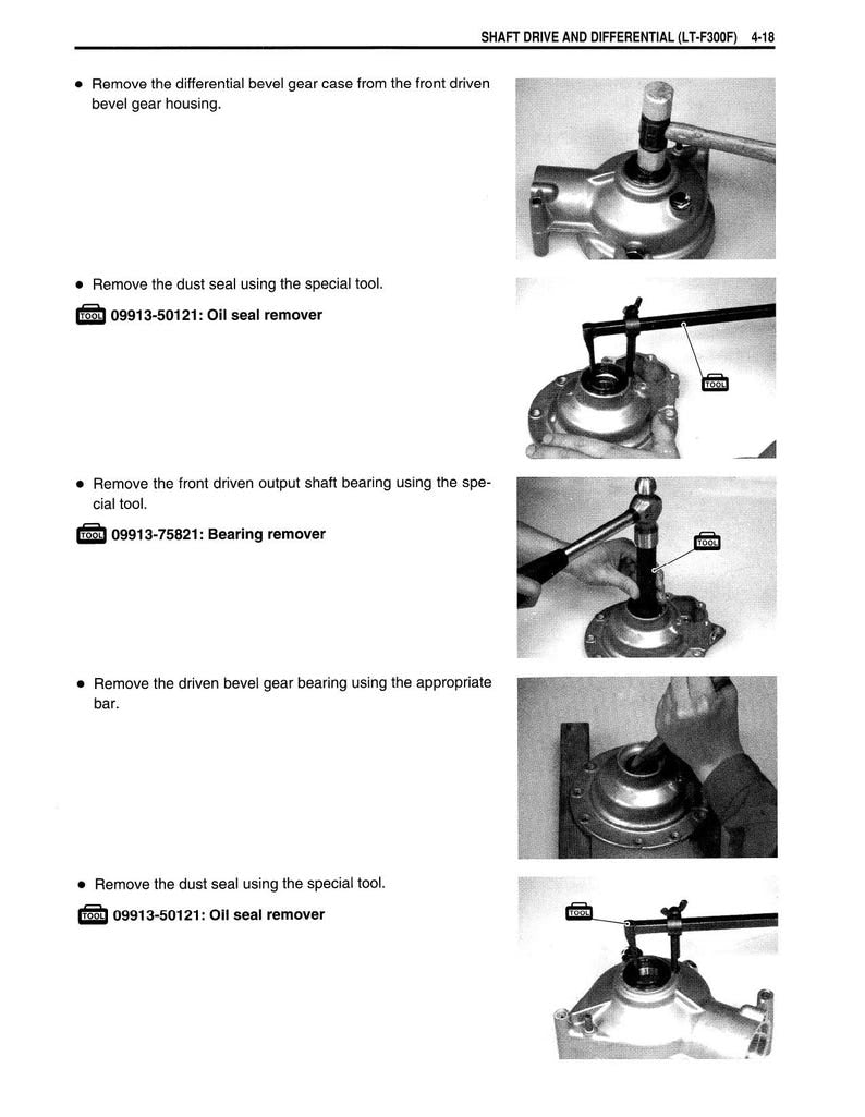 Suzuki King Quad 300 Service Manual service manual preview page 5