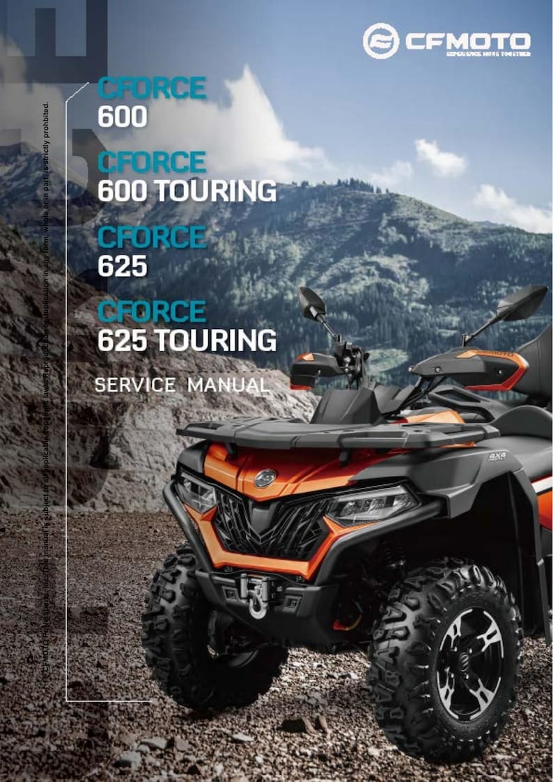 CFMOTO CForce 600 625 Touring Service Manual service manual preview page 2