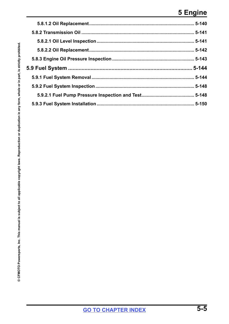 CFMOTO CFORCE 800 850 1000 Touring Service Manual 2024-2026 ATV service manual preview page 9