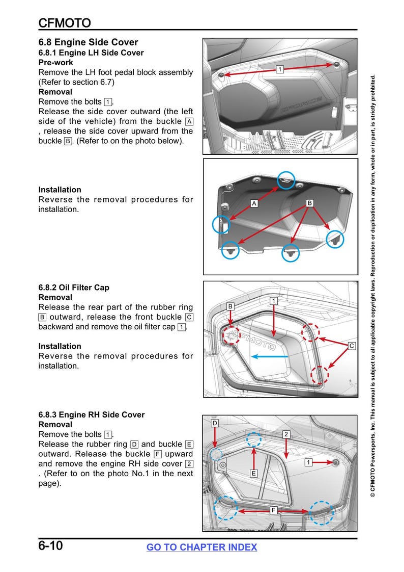 CFMOTO CFORCE 800 850 1000 Touring Service Manual 2024-2026 ATV service manual preview page 4