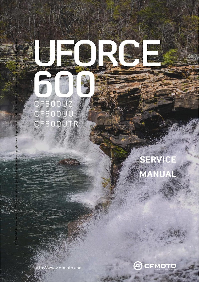 CFMOTO UFORCE 600 Service Manual 2023-2026 UTV cf600uz cf600uu service manual preview page 2