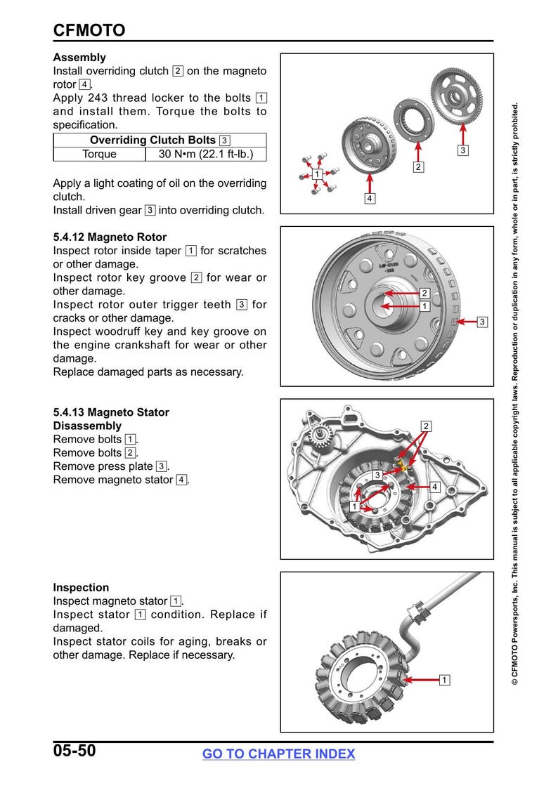 CFMOTO UFORCE 800 XL Service Manual service manual preview page 6