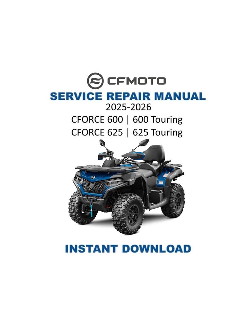 CFMOTO CFORCE 600 625 Touring Service Manual 2025-2026 ATV PDF service repair manual cover