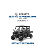 CFMOTO UFORCE 800 XL Service Manual PDF service repair manual cover