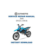 CFMOTO CFX-2E CFX-5E Service Manual 2026 Electric Motorcycle PDF service repair manual cover