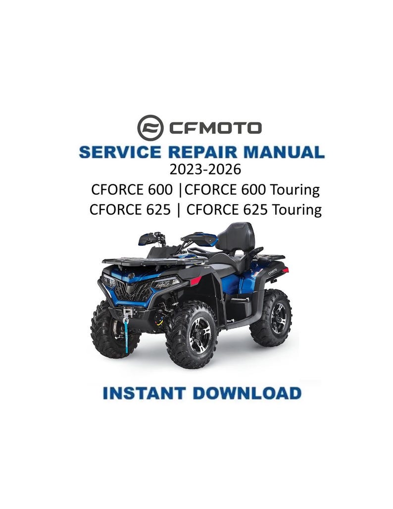 CFMOTO CForce 600 625 Touring Service Manual PDF service repair manual cover