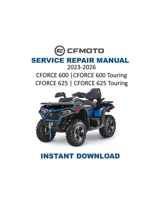CFMOTO CForce 600 625 Touring Service Manual PDF service repair manual cover