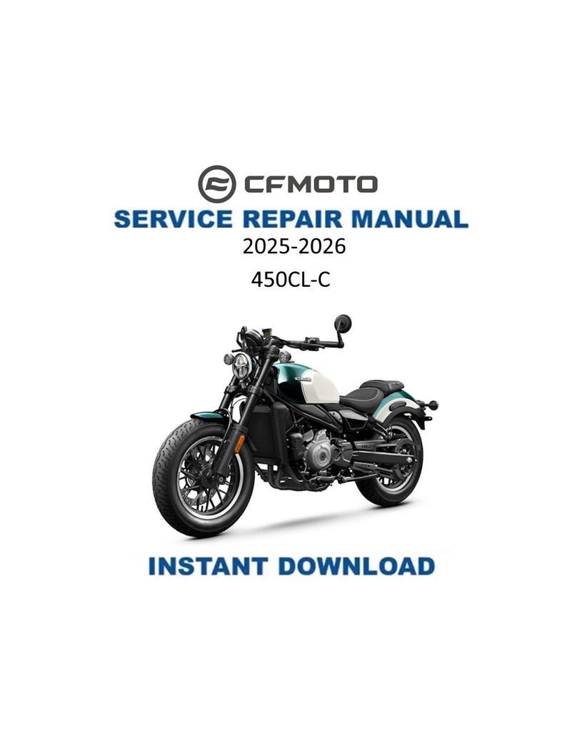 CFMOTO 450CL-C Service Manual PDF service repair manual cover