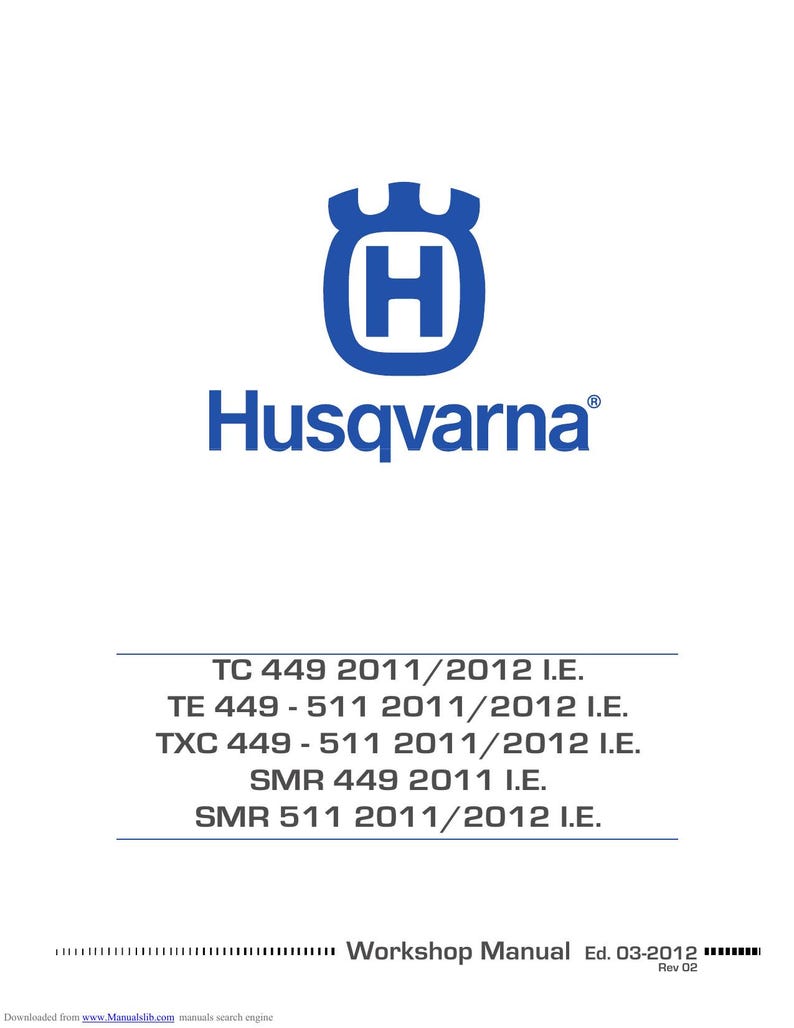 Husqvarna TC TE TXC smr 449 511 Service Manual service manual preview page 2