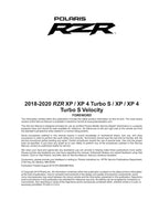 Polaris RZR XP Turbo S Service Manual service manual preview page 2
