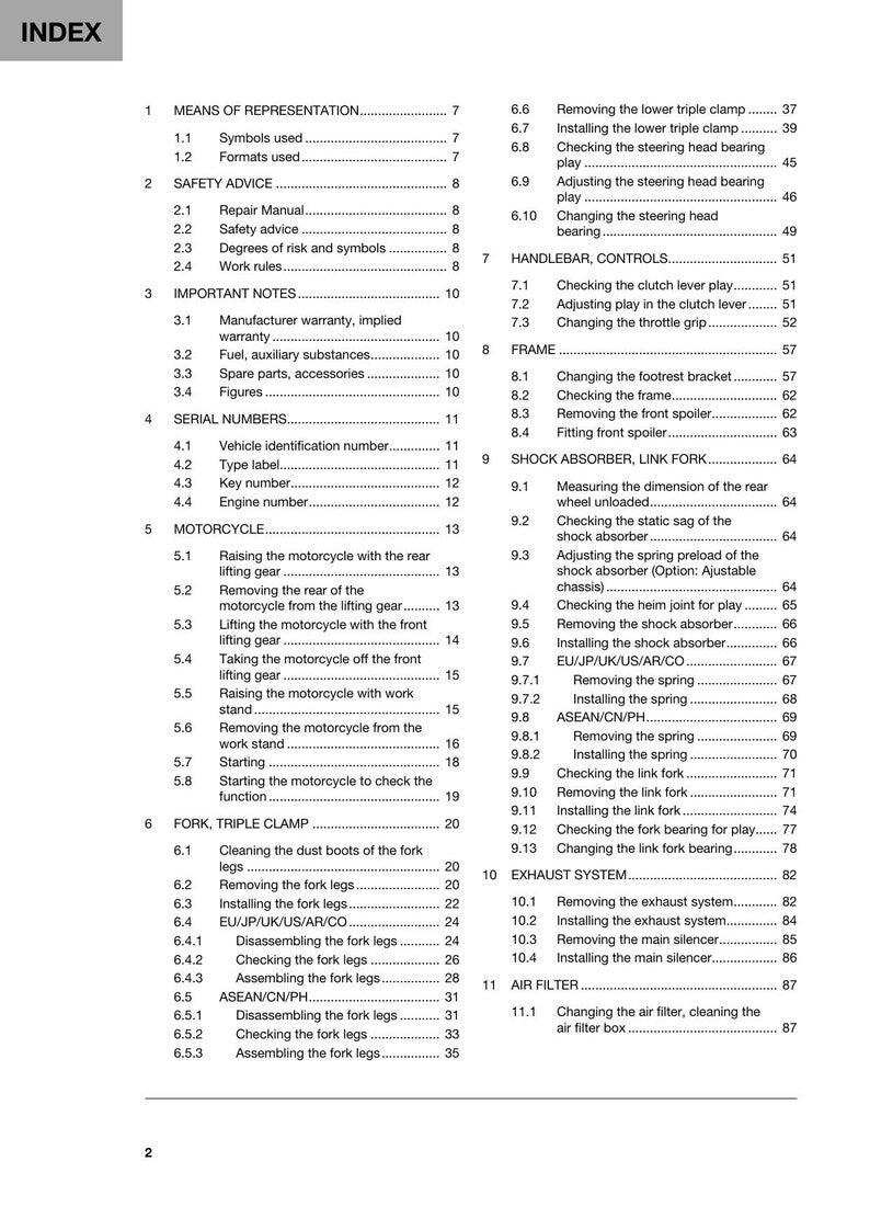 Husqvarna Svartpilen 401 Service Manual service manual preview page 8