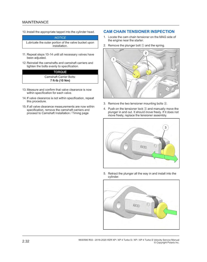 Polaris RZR XP Turbo S Service Manual service manual preview page 3