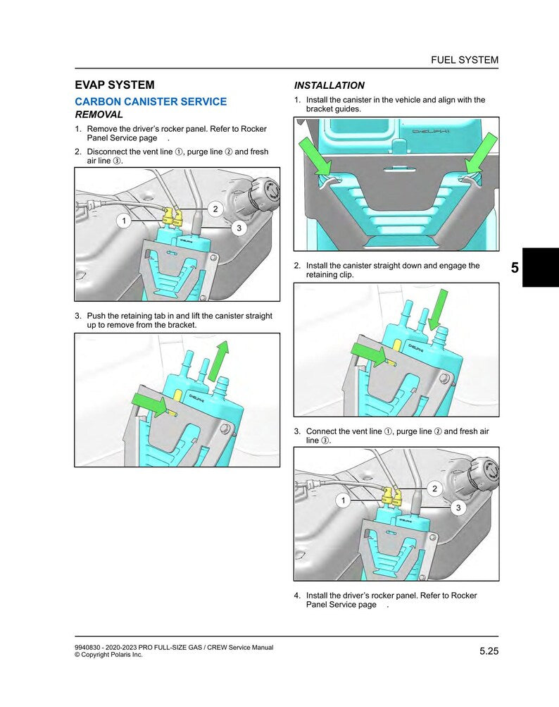 Polaris Pro XD Full-Size Gas Crew Service Manual service manual preview page 4