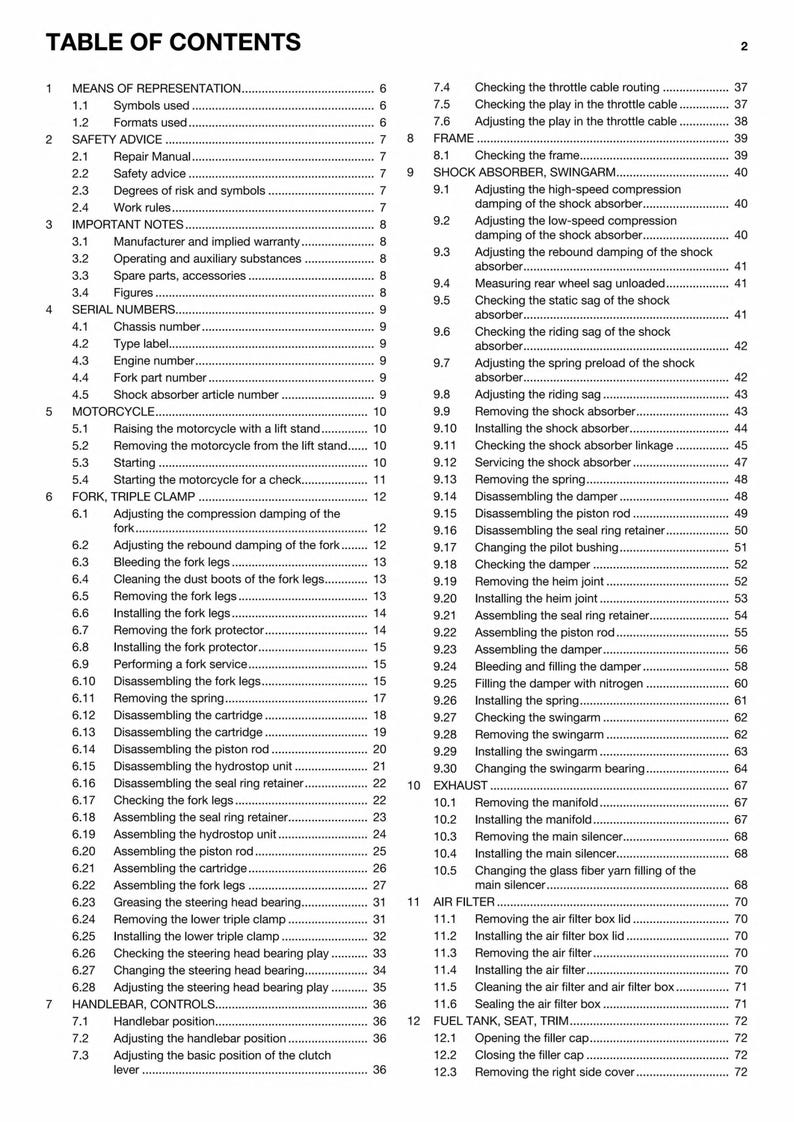 Husqvarna FC 450 Service Manual 2015-2019 Motocross service manual preview page 7