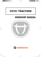 Daedong FX751 Tractor Service Manual service manual preview page 2