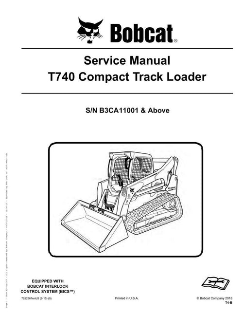 Bobcat T740 Compact Track Loader Service Manual service manual preview page 2