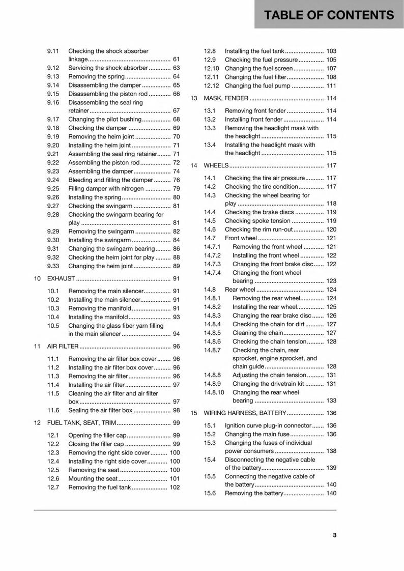Husqvarna TE 250i 300i 2019-2023 Motorcycle service manual preview page 9