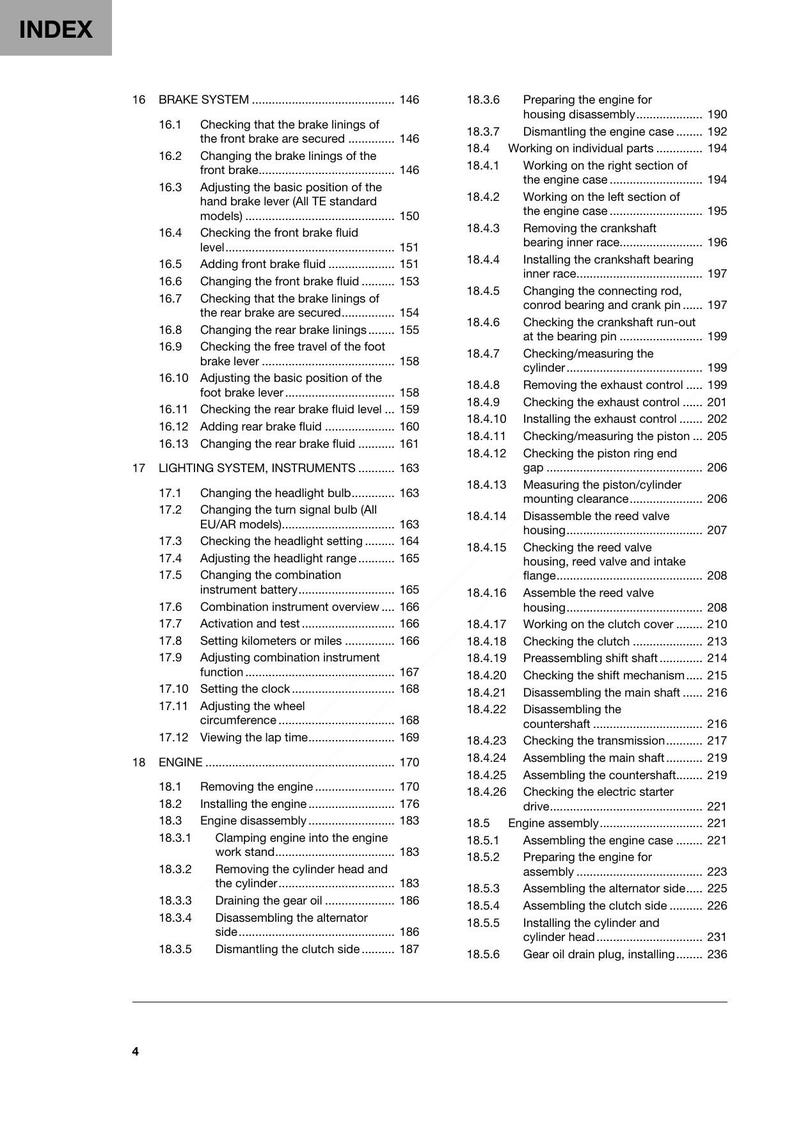 Husqvarna TE TBI 250 300 Service Manual service manual preview page 9