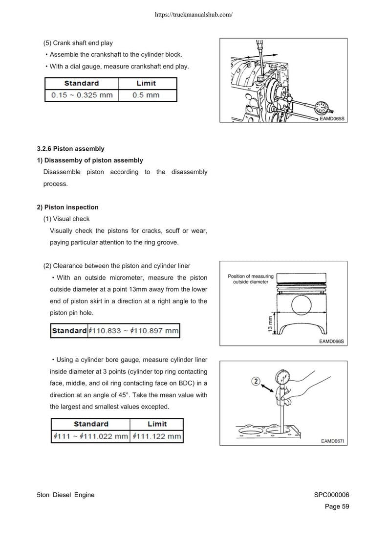 Doosan SD 310 Wheel Loader Service Manual service manual preview page 3
