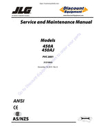 JLG 450A 450AJ Boom Lift Service Manual service manual preview page 2