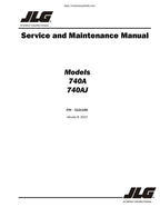 JLG 740A 740AJ Boom Lift Service Manual 2002-2013 Aerial Work Platform PDF Download service manual preview page 2