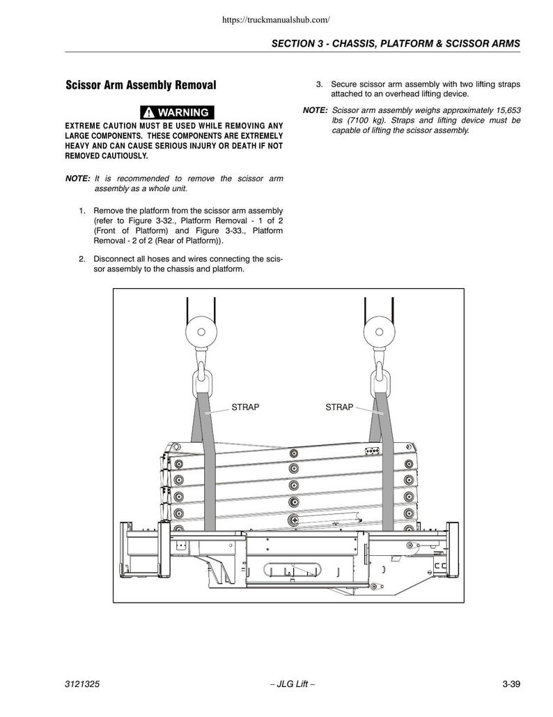 JLG 80SL Scissor Lift Service Manual service manual preview page 4