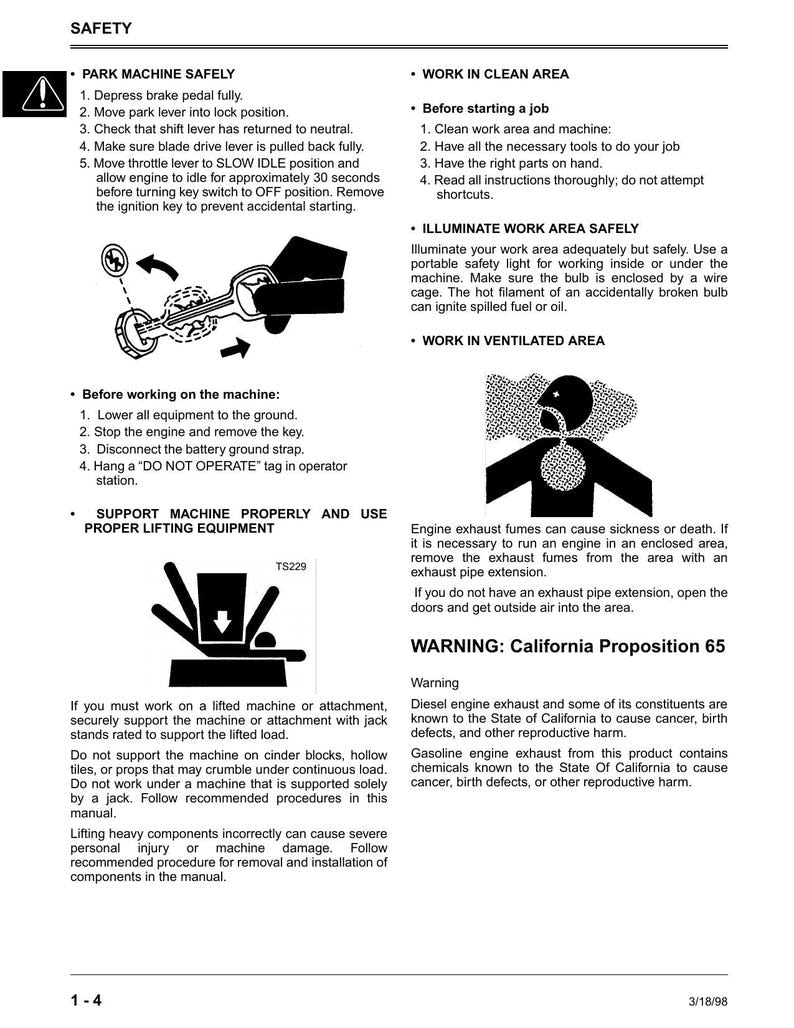 John Deere Sabre Lawn Tractor Service Manual service manual preview page 10