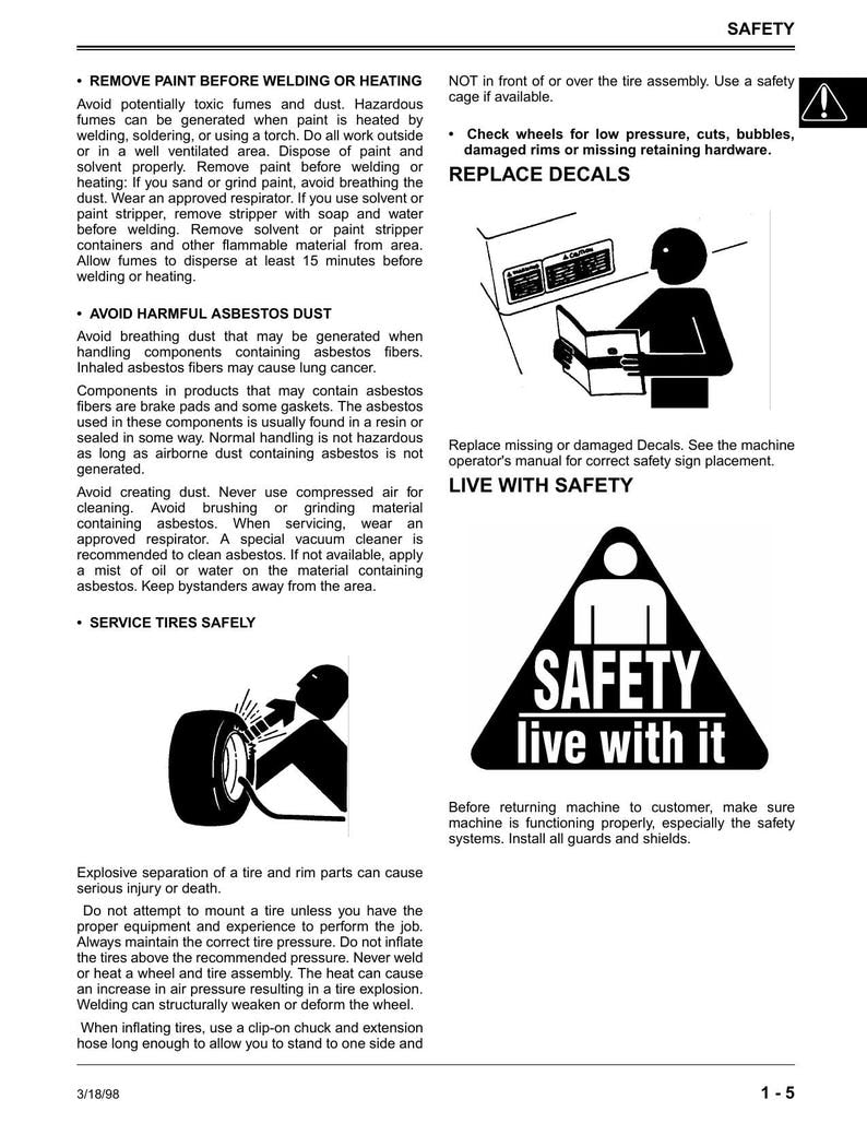 John Deere Sabre Lawn Tractor Service Manual service manual preview page 11