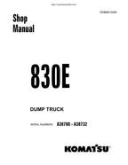 Komatsu 830E Dump Truck Service Manual service manual preview page 2