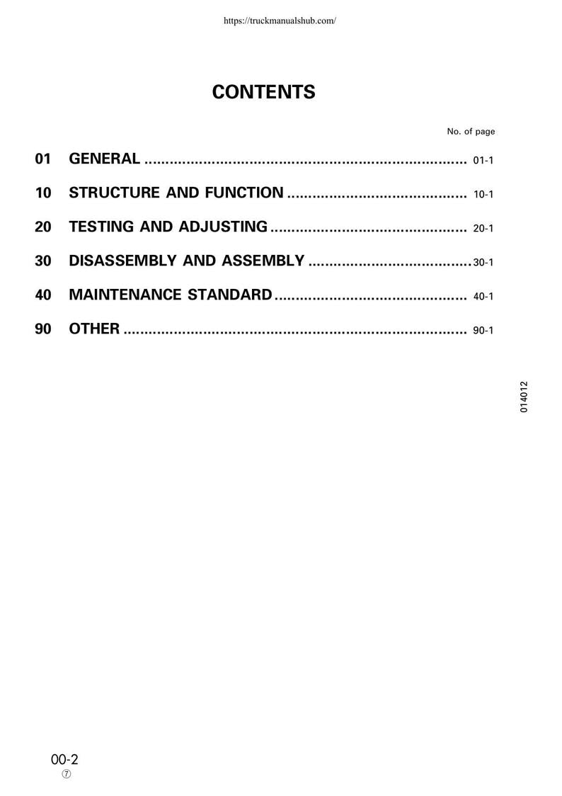 Komatsu D65E D65P D65EX d65px-12 Service Manual service manual preview page 7