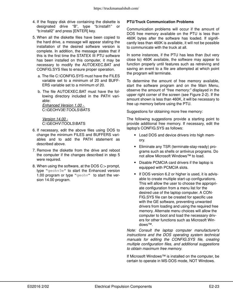 Komatsu 830E Dump Truck Service Manual service manual preview page 7