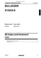 Komatsu Galeo D155AX-6 Bulldozer Service Manual service manual preview page 5