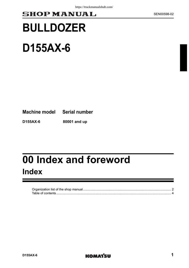 Komatsu Galeo D155AX-6 Bulldozer Service Manual service manual preview page 5